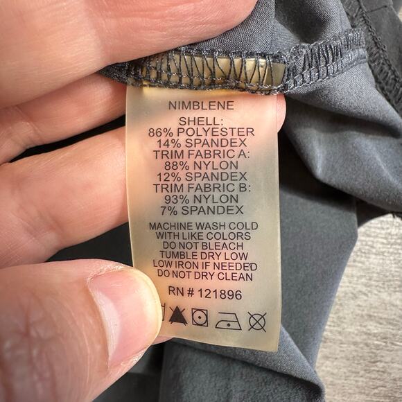 Title Nine Racerback Tank Top Shelf Bra Gray Med Nimberlene - Picture 8 of 12